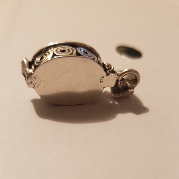 Larimar Poison Box Pendant Necklace - Picture 8 of 12